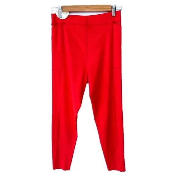 NWT Aerie Offline Orange High Rise 7/8 Length Goal Leggings Large - Picture 9 of 12